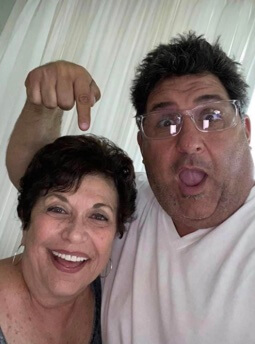 Peter A. Siragusa's wife and their son.